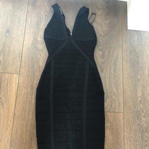 Black bandage dress